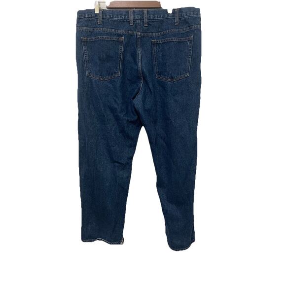 RedHead Jeans Mens 42x30 Regular Straight Blue Dark Wash 100% Cotton Workwear - Picture 2 of 10